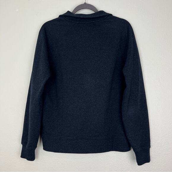 NAADAM | Men’s Fleece Quarter Zip Cotton Cashmere Heather Navy Neutral Comfy S - Picture 2 of 5